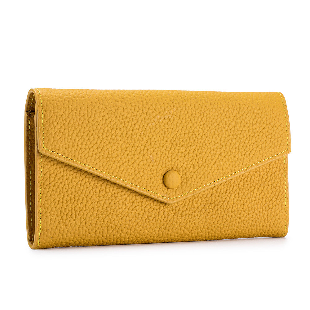 Long Genuine Leather Multifunctional Clutch Soft Simple Handbags