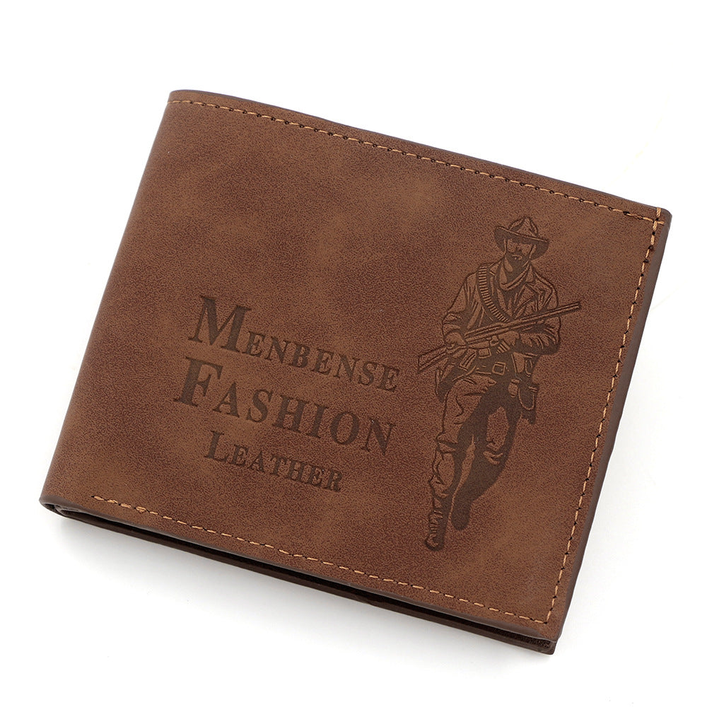 Men's Creative Retro Hunter Short Open Men's Wallet
