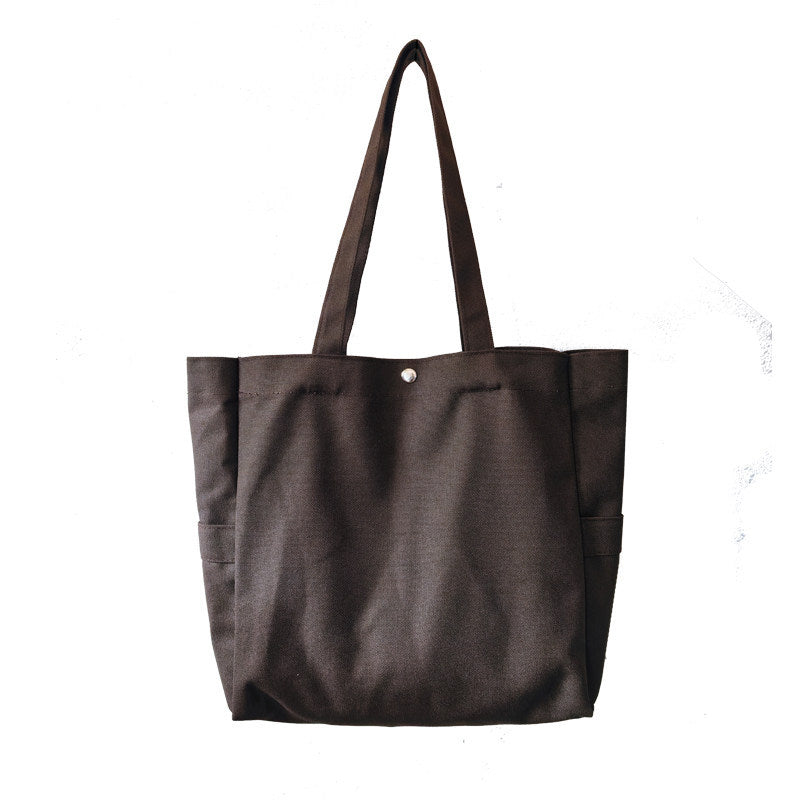 Women's Canvas Artistic Shopping Korean Style Women's Shoulder Bag