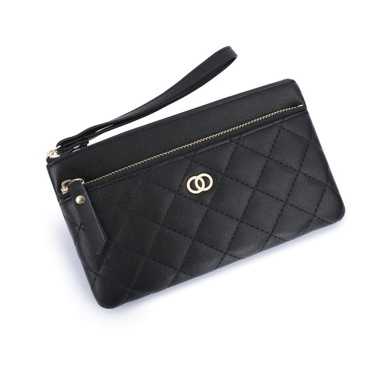 Women's Classic Style Fashion Saving Rhombus Clutch Ladies Wallets