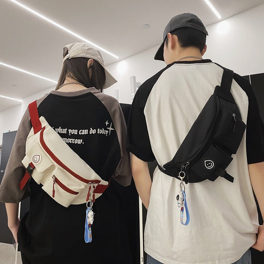 Men's Trendy Cool Waterproof Nylon Leisure Carry-on Men's Chest Bags