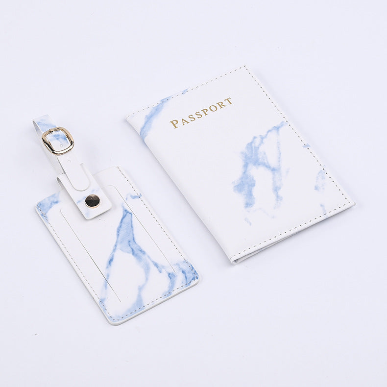 Source Marbling Passport Cover Boarding Pass Card Holder
