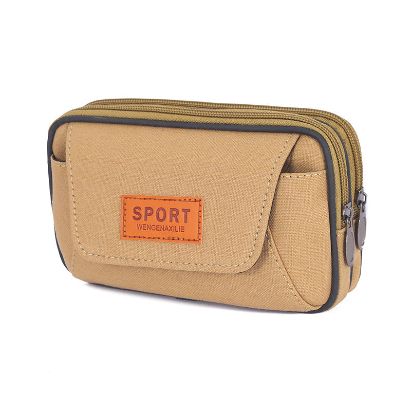 Men's Canvas Mobile For Multifunctional Work Men's Waist Packs