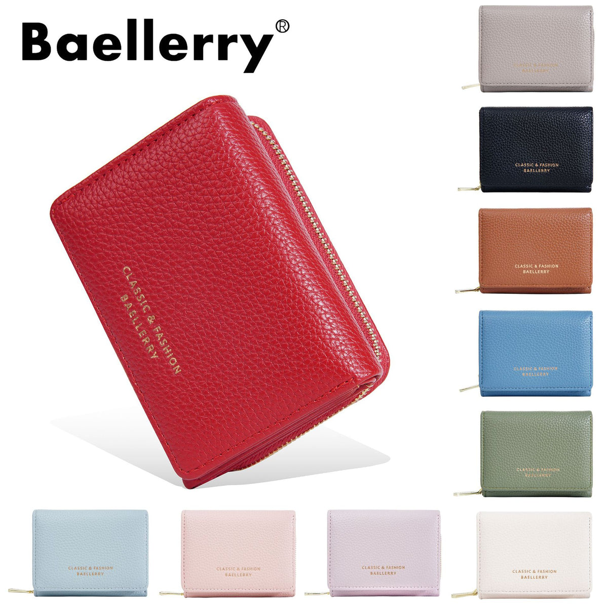 Women's Three Fold High Sense Multiple Slots Ladies Wallet