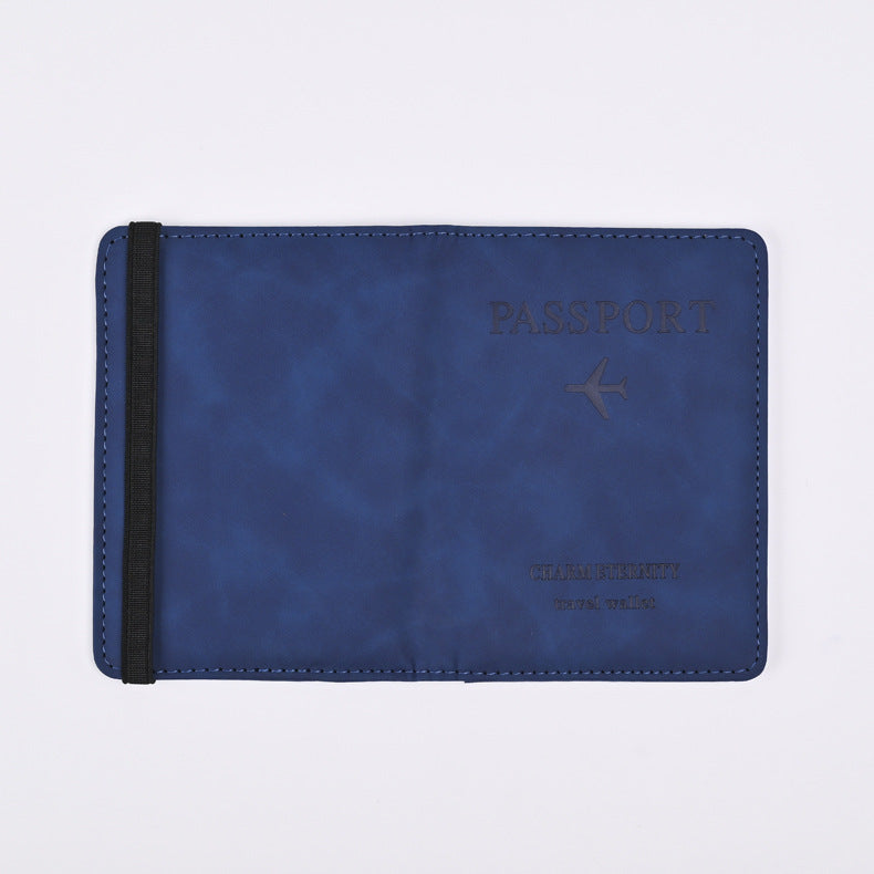 Passport Storage Leather Boarding Pass Cover Card Holder