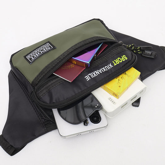 Men's Fitness Running Slanted Construction Site Working Men's Waist Packs