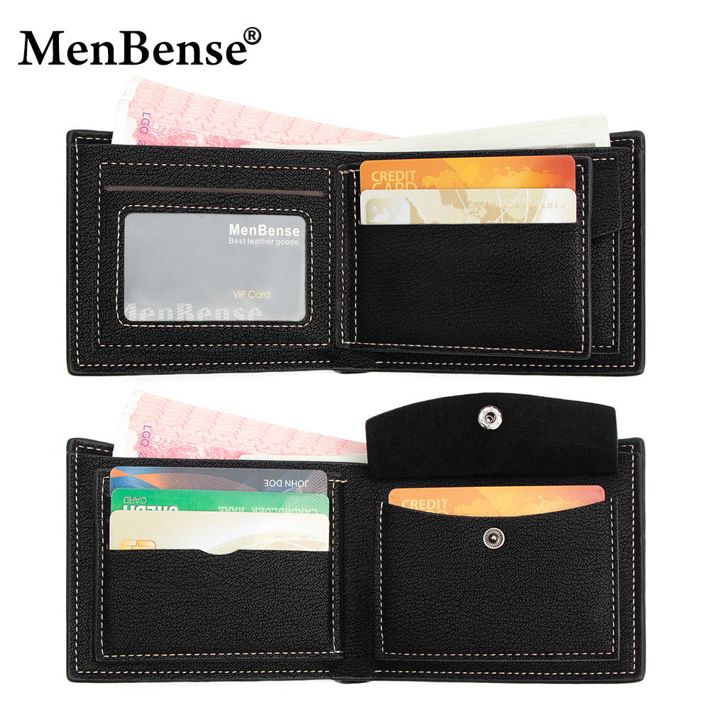 Men's Fashion Short Large Capacity Multiple Slots Pocket Men's Wallet