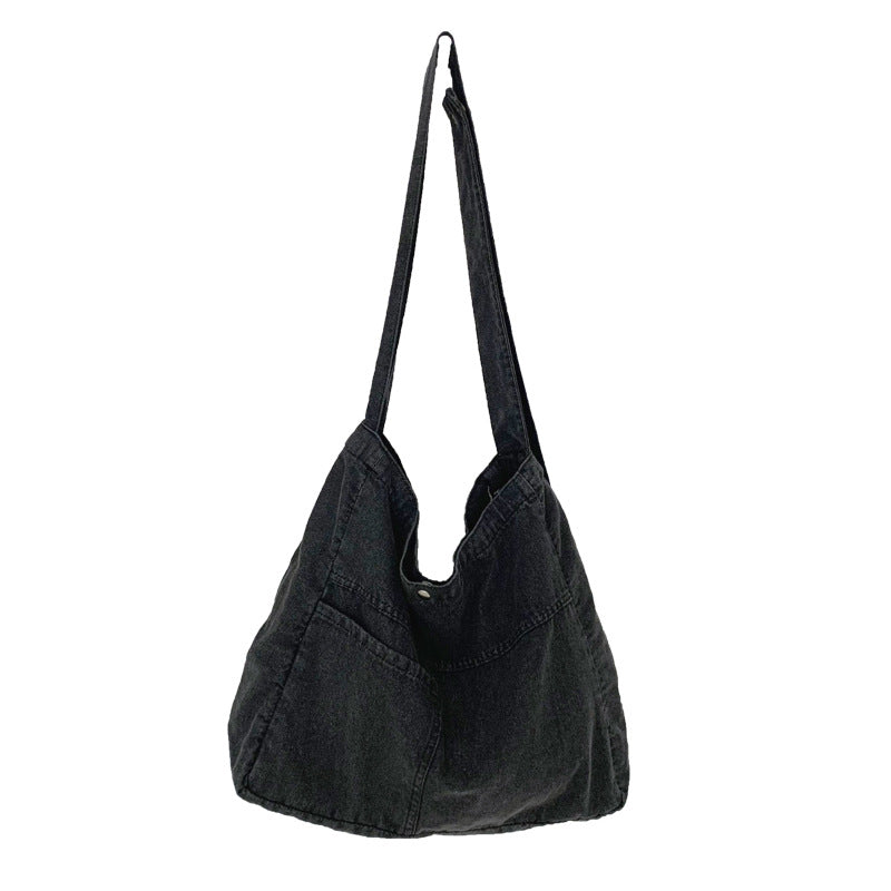 Washed Denim Class Female Canvas Korean Crossbody Bags