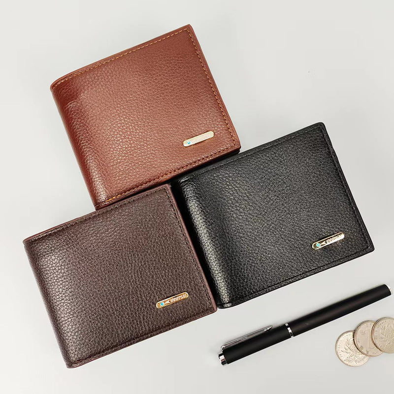 Men's Horizontal Short Simple Stylish Versatile Multiple Men's Wallets
