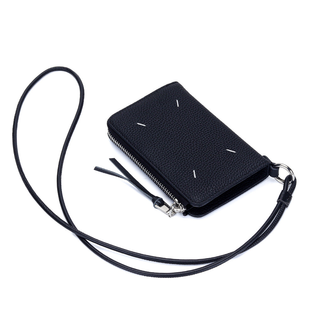 Women's Halter Short Multiple Slots Zipper Leather Ladies Wallet