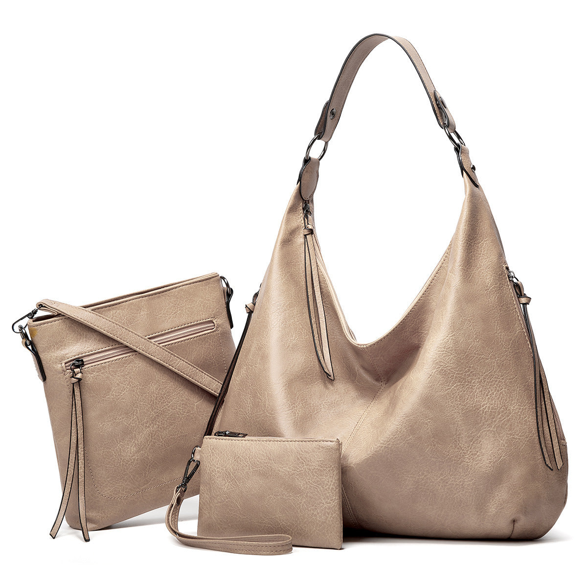 Women's Fashionable Mother Large Capacity Soft Leather Bags