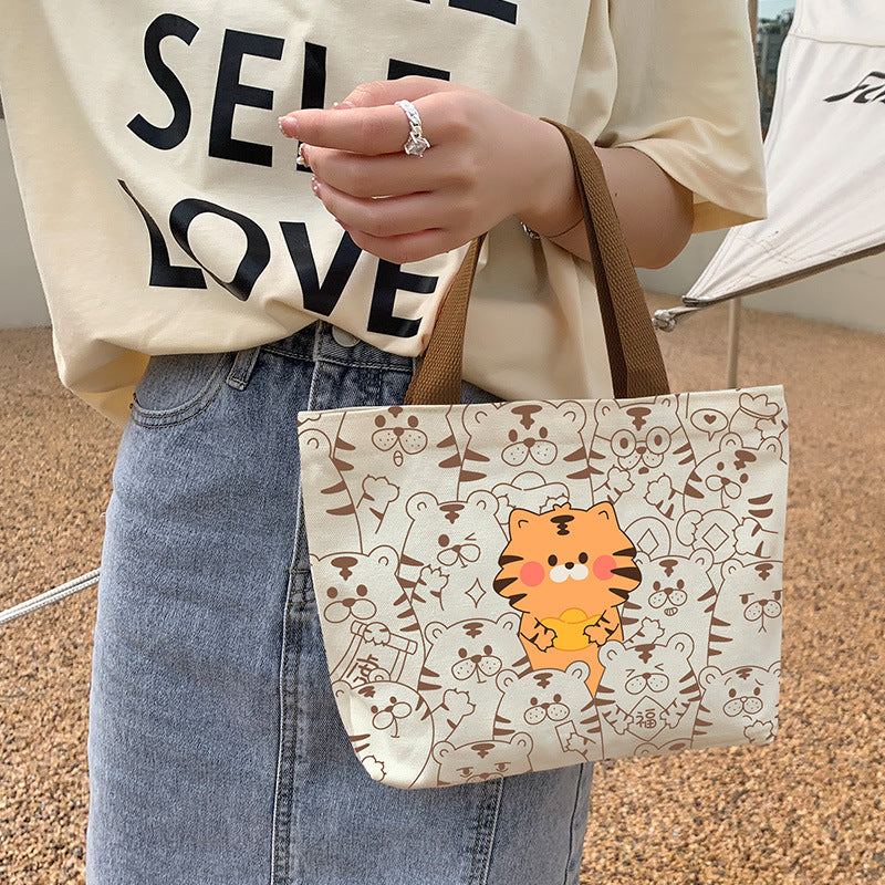 Women's Canvas Cartoon Cabs Korean Style Bags