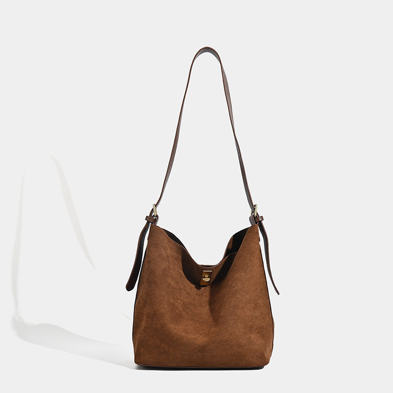 Women's Leisure Commute Large Capacity Suede Summer Women's Shoulder Bag