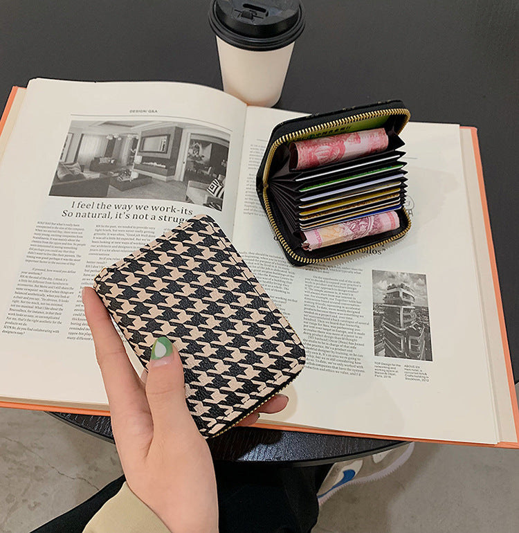 Women's Printed Expanding Multiple Slots Driving Men's Wallets