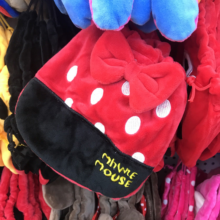 Women's & Men's & Plush Cute Drawstring Korean Mobile Bags