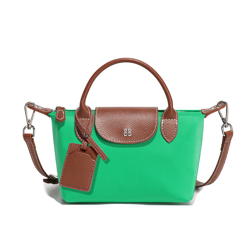 Women's French Style Mini Fashion Simple Dumpling Nylon Waterproof Lightweight Phone Bags