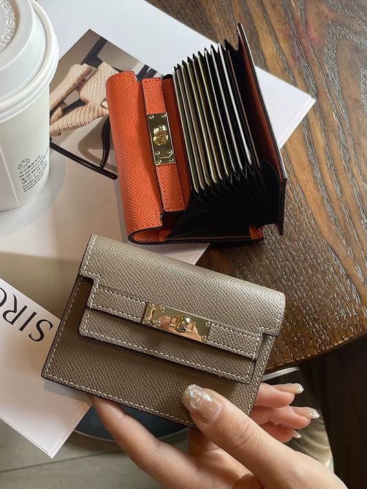 Women's Multiple Slots High-grade Organ Genuine Card Holder