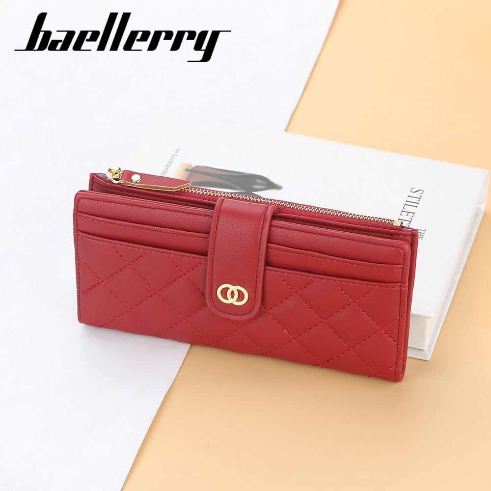 Women's Korean Style Embroidered Zipper Hasp Clutch Bags