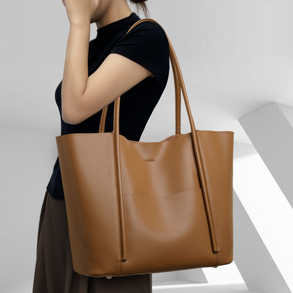 Women's Super Popular Large Capacity Genuine Leather Women's Shoulder Bag