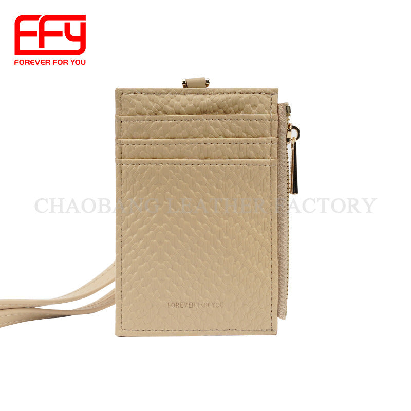 Soft Fashion Simple Portable Storage Clip Card Holder