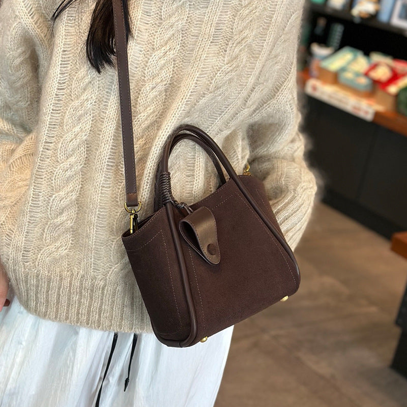 Women's High-grade Genuine Leather Fashion Vegetable Basket Bags