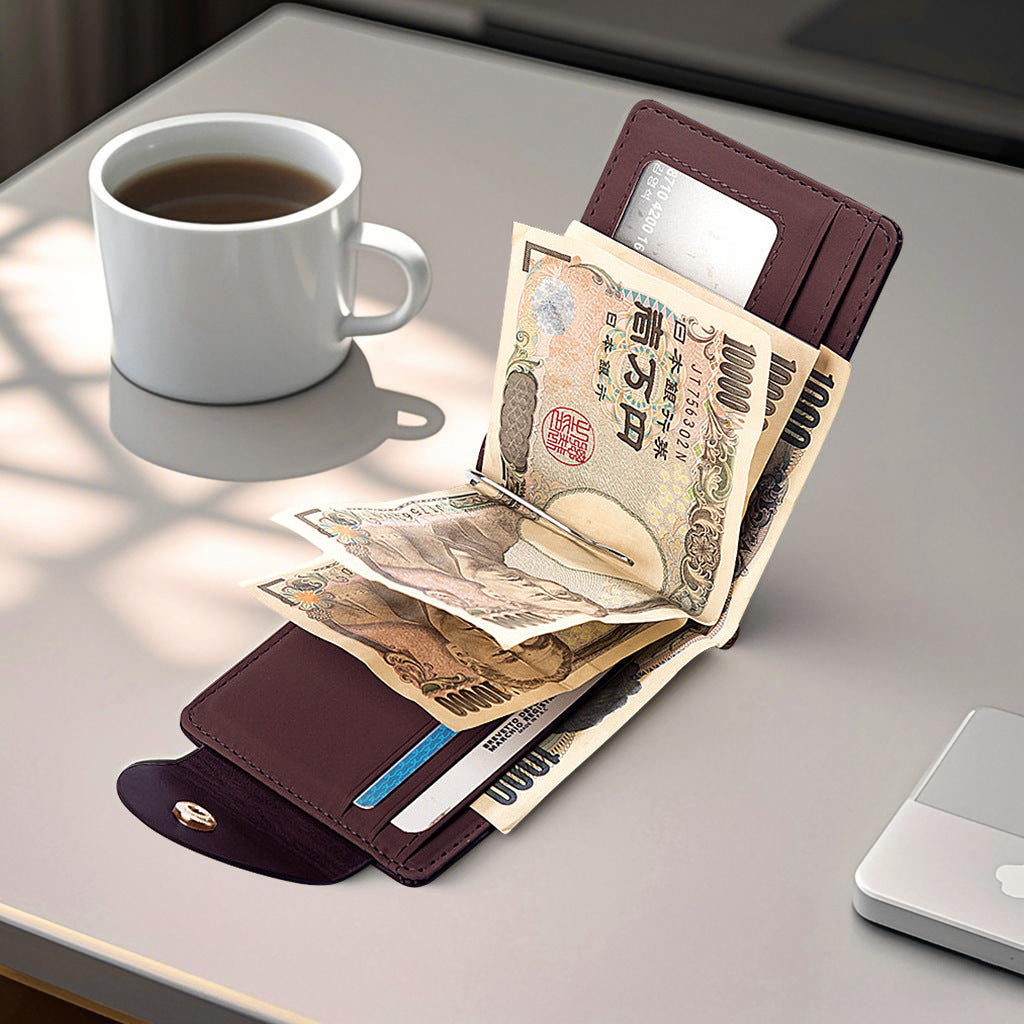 Men's Leather Short Fashion Usd Korean Men's Wallet