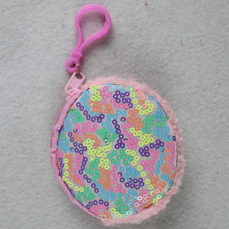 Light Board Sequined Laser Earphone Portable Purses