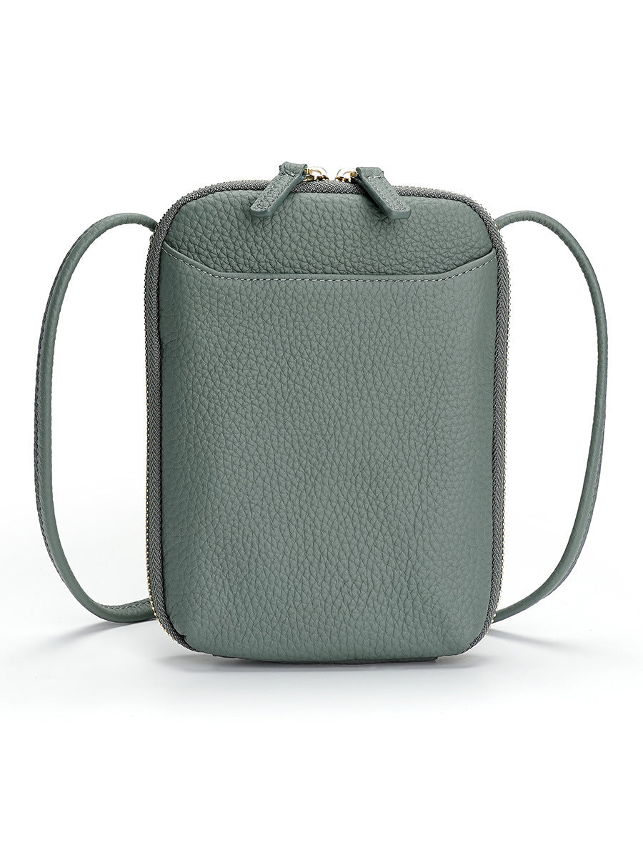 Women's Female Niche Leather Trend Simple Slung Bags