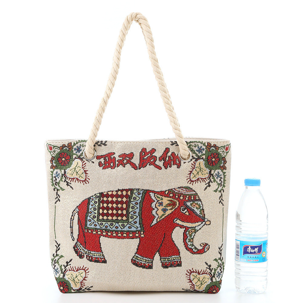 Women's Style Medium Canvas Large Double Sided Shoulder Bags