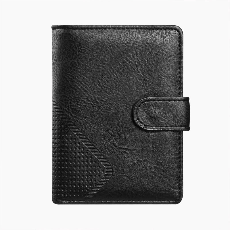 Men's Retro Business Short Passport Portable Men's Wallet