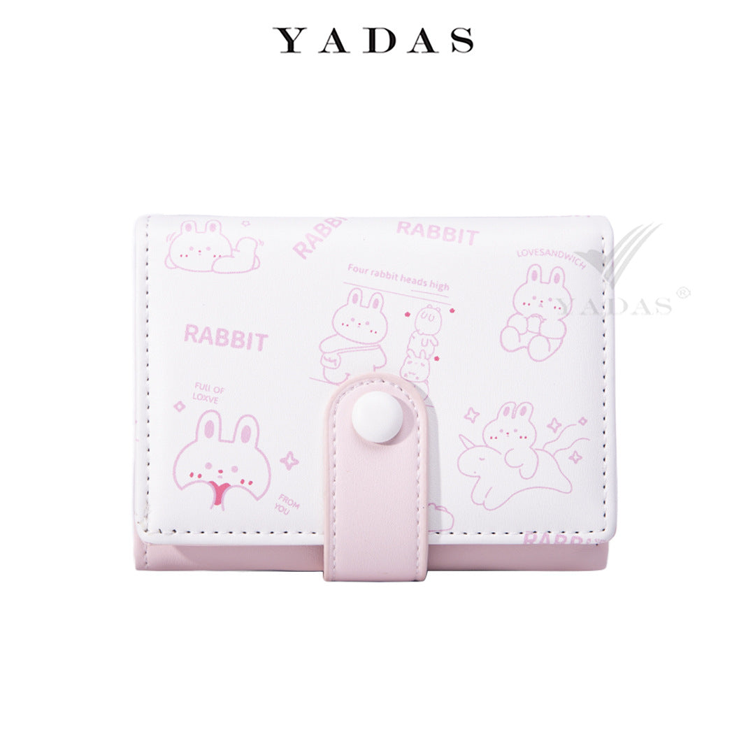 Women's Animal Diary Short Three Fold Ladies Wallets