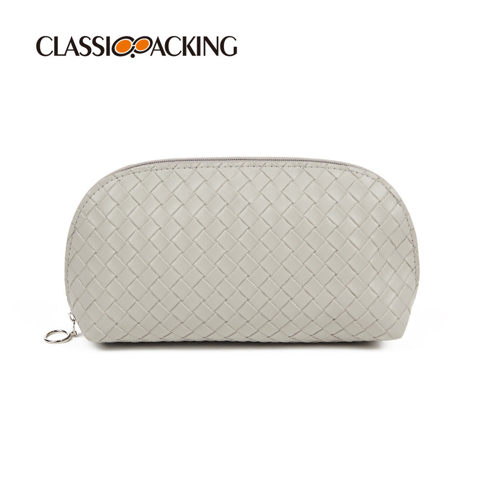 Simple Woven Storage Zipper Wash Waterproof Bags