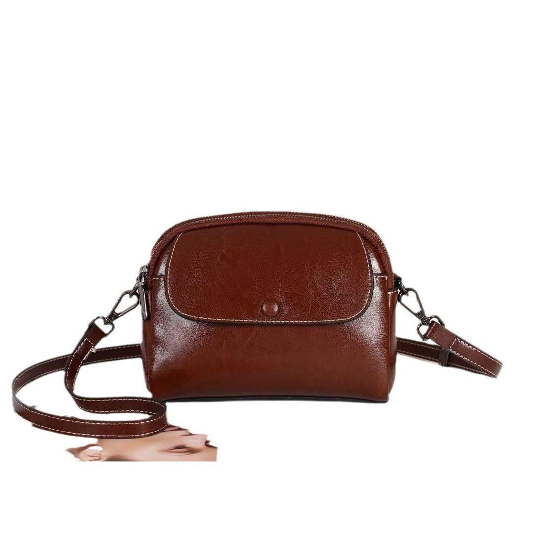 Women's Summer Genuine Leather Mobile Mini Women's Messenger Bag