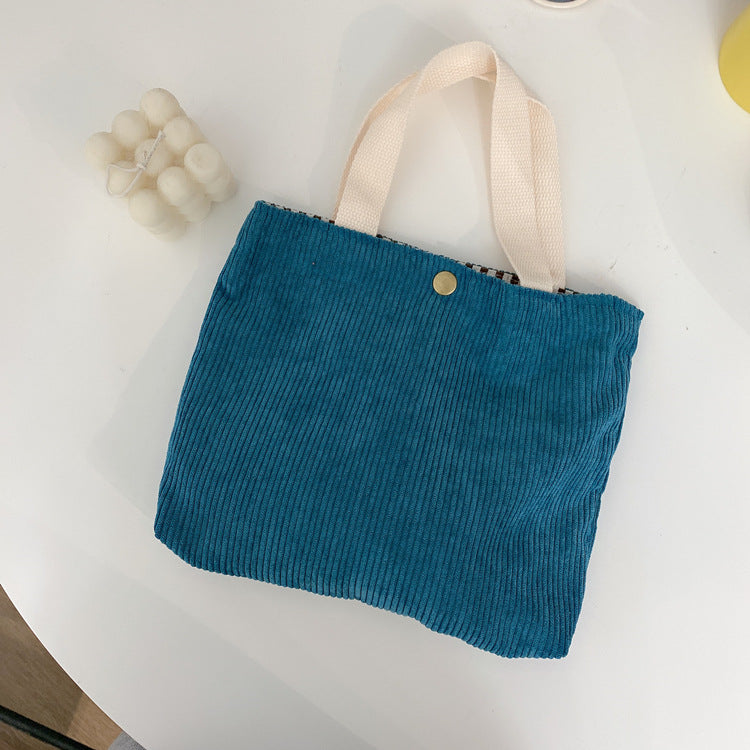 Women's Retro College Style Morandi Tone Handbags