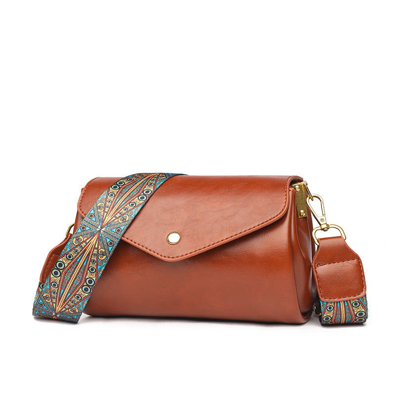 Women's Fashion Round Soft Leather Textured Large Shoulder Bags
