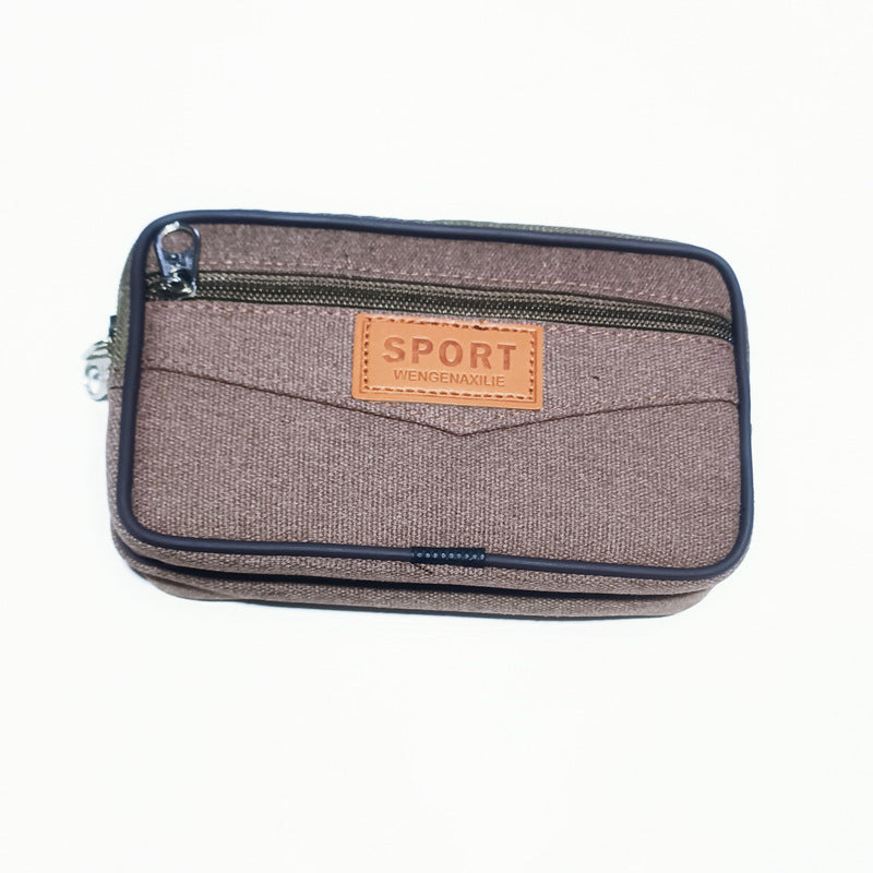 Men's Large Mobile Canvas Construction Site Pannier Men's Waist Packs