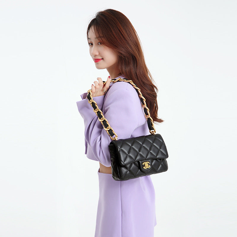 Women's Fashionable Classic Style Soft Leather Fat Women's Messenger Bag