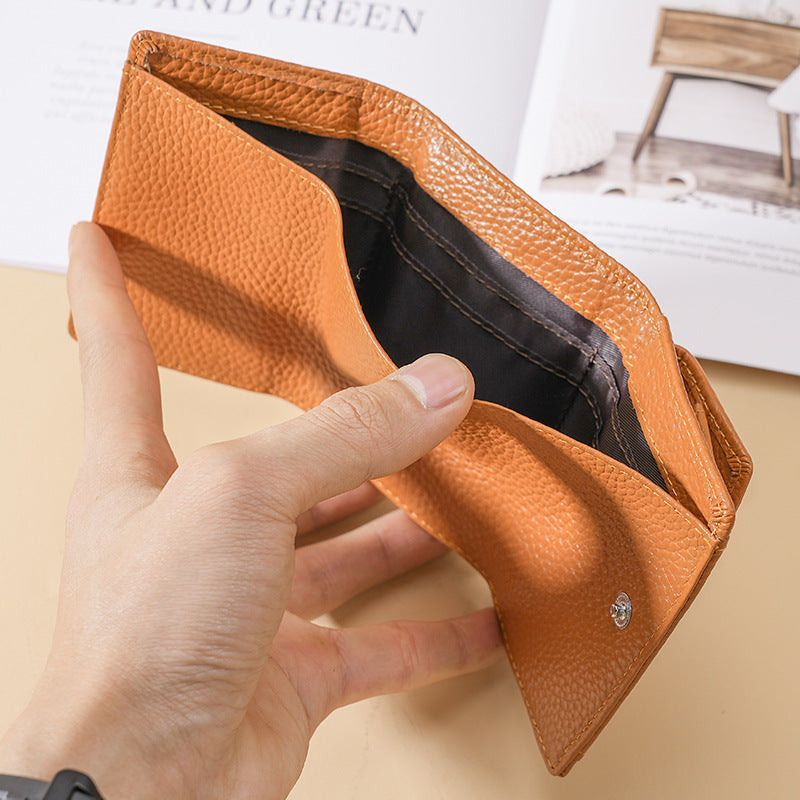 Innovative Women's Graceful Cowhide Short Leather Ladies Wallets