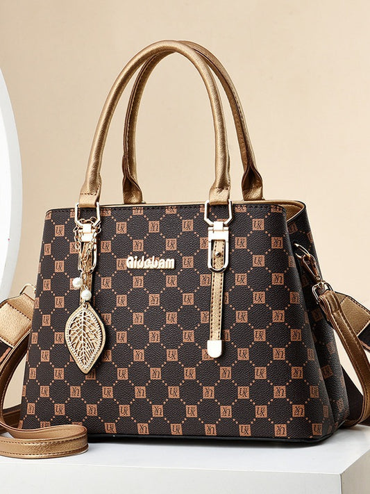 Large Capacity Fashionable Simple Western Style Handbags