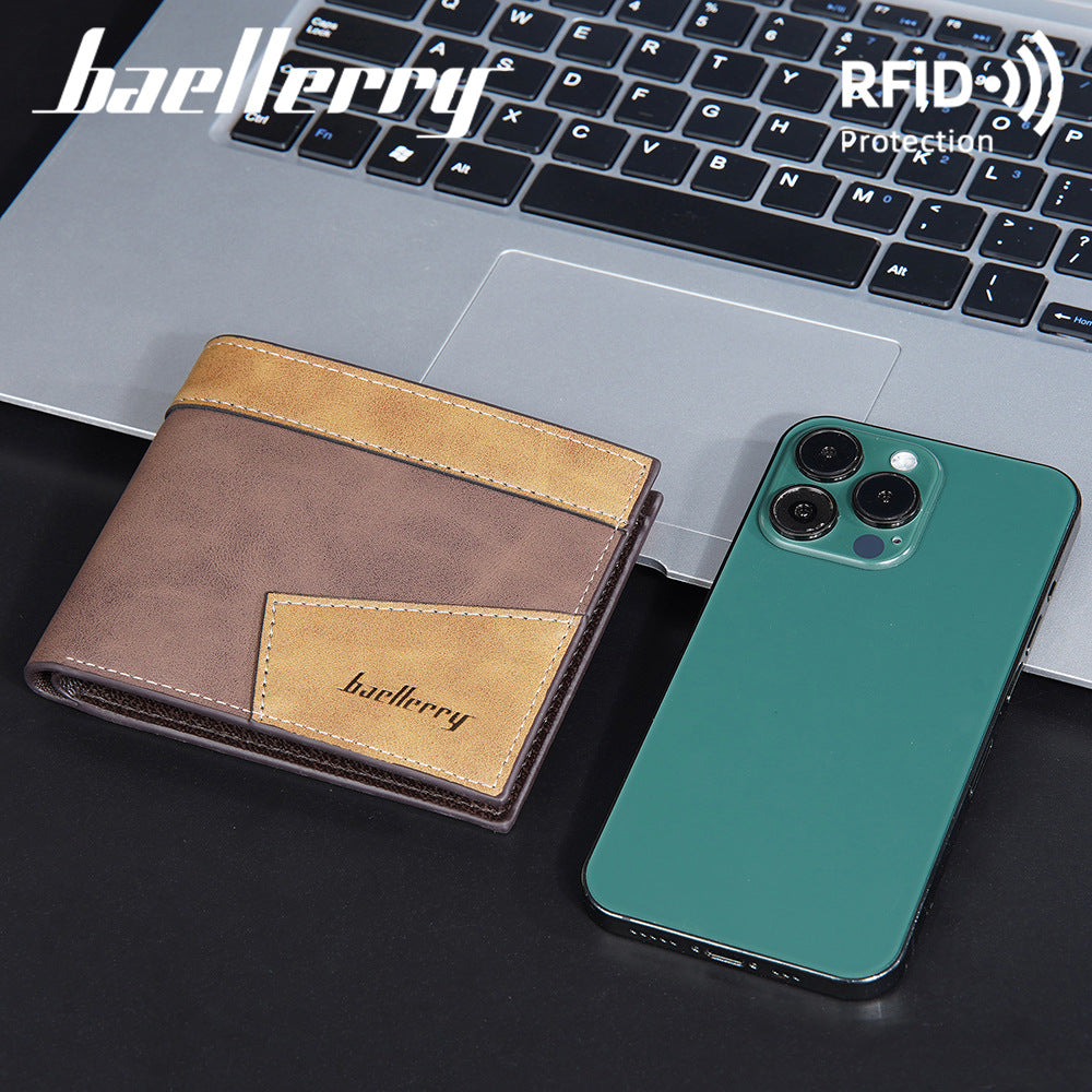 Men's Short Multiple Slots Horizontal High Sense Men's Wallets