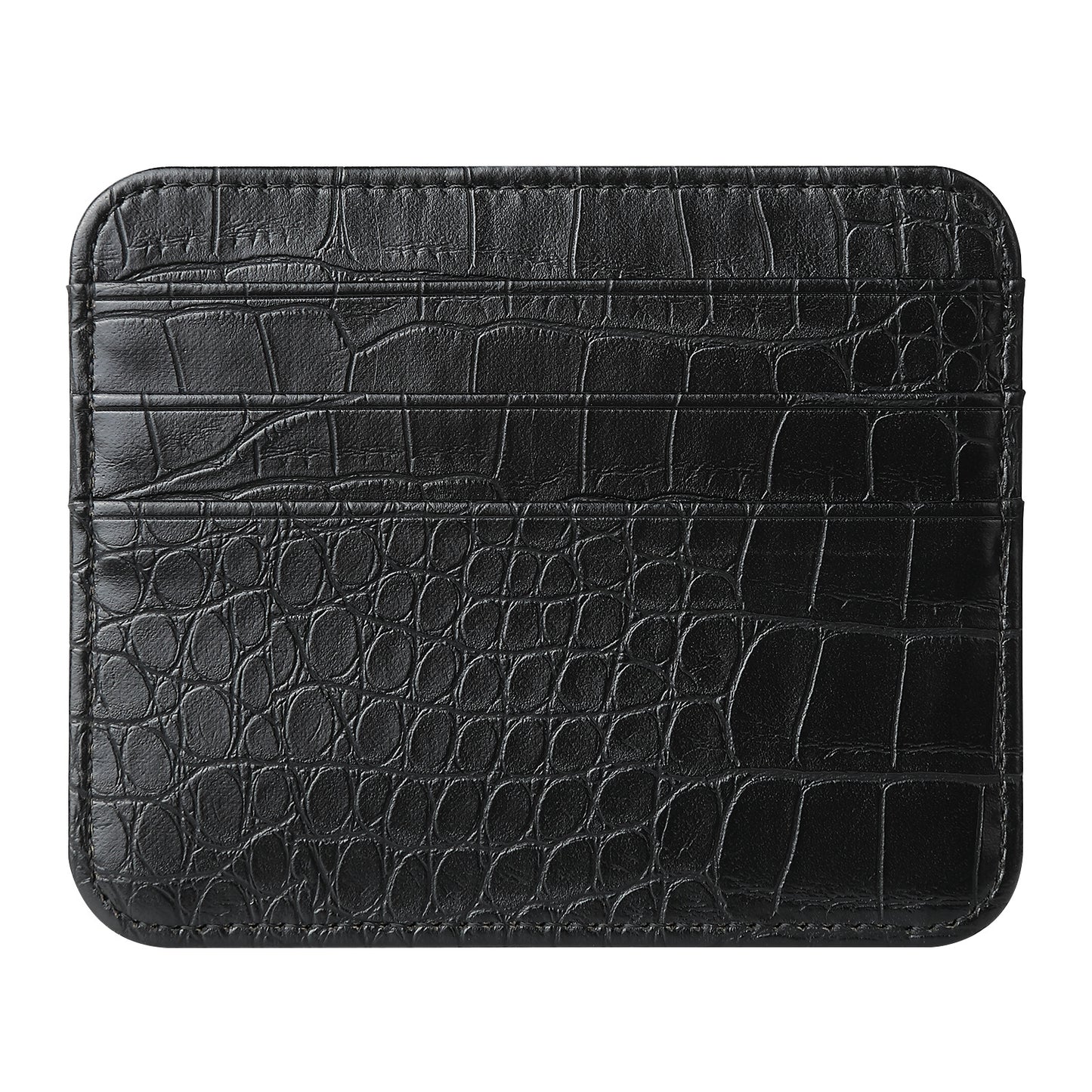 Double-sided Large Capacity Multiple Slots Leather Card Holder