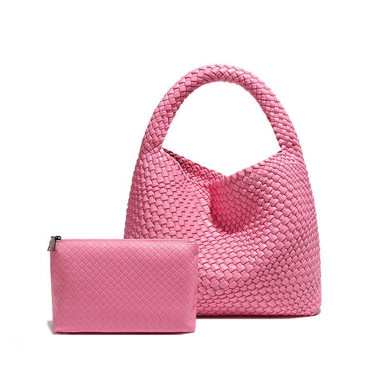 Women's Hand-woven Fashion Portable Korean Style Large Capacity Women's Shoulder Bag