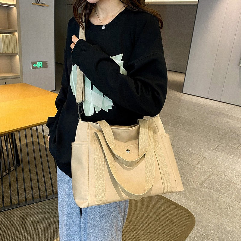 Durable Versatile Women's Canvas Shopping Commuter Women's Shoulder Bag