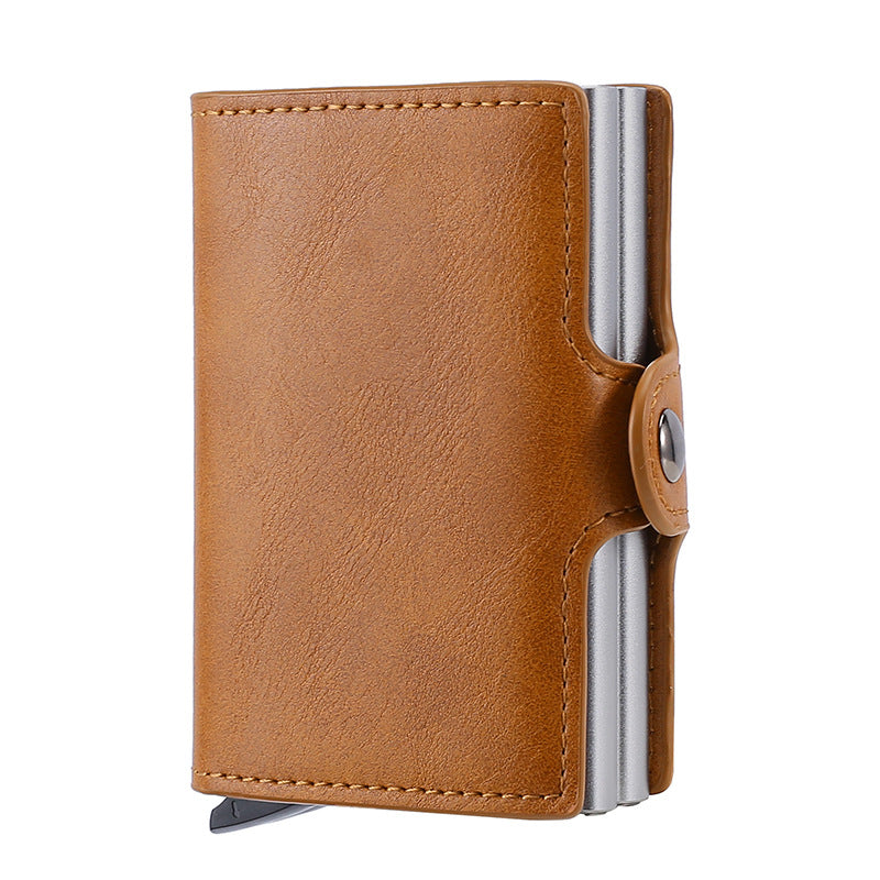 Men's Box Automatic Pop-up Clamp Carbon Fiber Card Holder