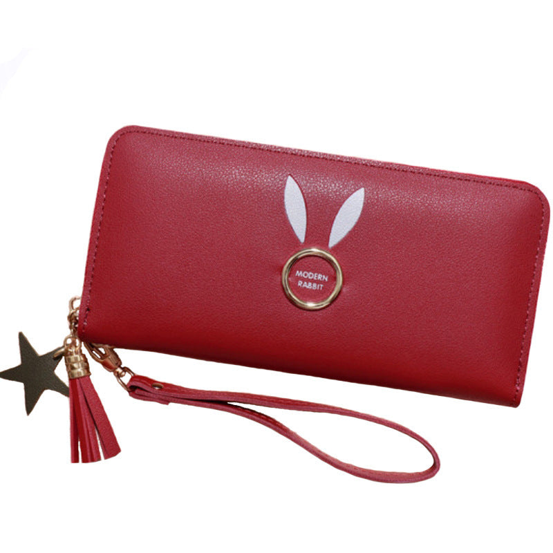 Women's Zipper Korean Large Capacity Multiple Slots Mobile Ladies Wallet