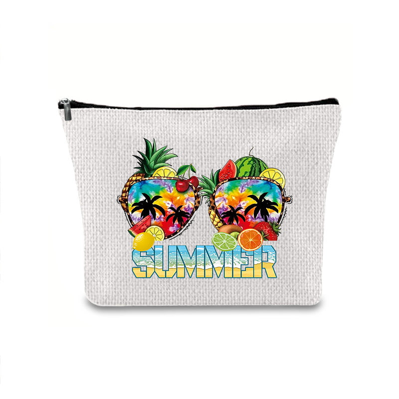 Printing Buggy Large Capacity Simple Zipper Makeup Bag