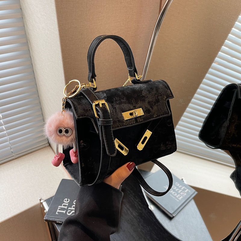 Women's Korean Style Spring Fashion Embossing Kelly Women's Messenger Bag