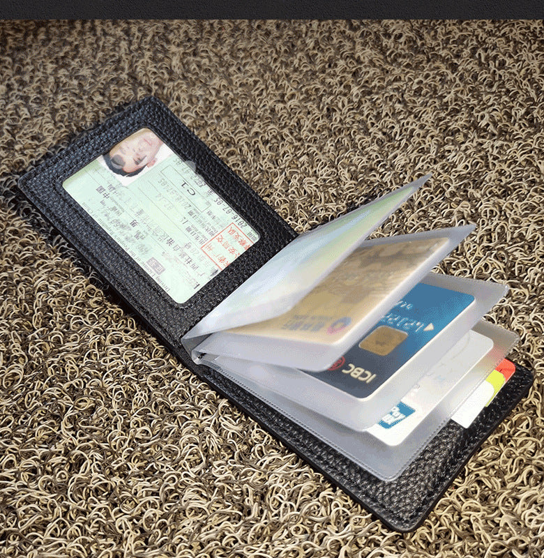 Women's & Men's & Leather Driving License Motor Vehicle Card Holder