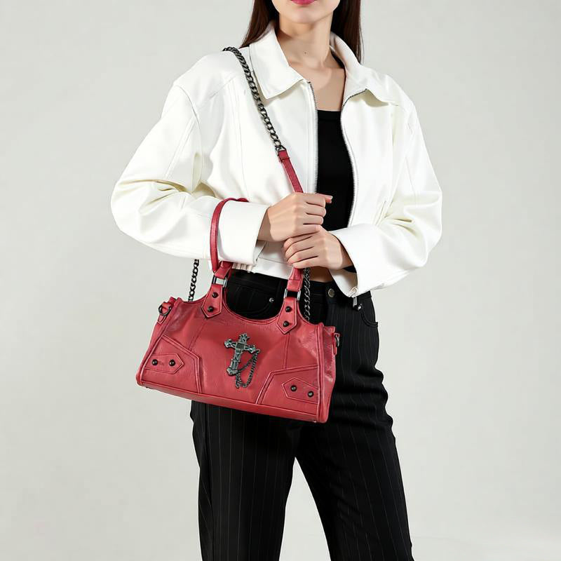 Women's Niche Motorcycle Hot Underarm High-grade Women's Shoulder Bag