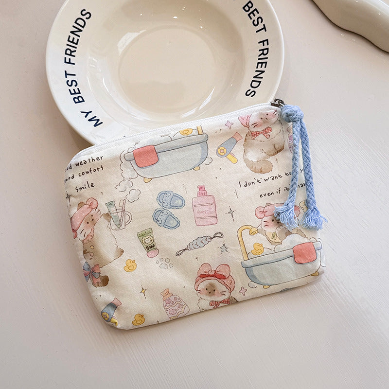Korean Style Fresh Portable Mini Buggy Cosmetics Cosmetic Bags